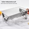 New Portable Stainless Steel Folding Charcoal Barbecue Grill for Outdoor Courtyard