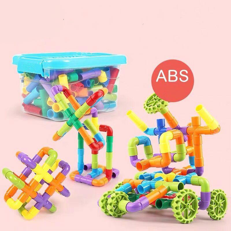 Детская развивающая головоломка, подключаемый модуль, сделай сам, водопровод, строительный блок, игрушка, образование для детей раннего возраста, пластиковый блок, игрушка