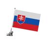 Drapeau - Slovaquie - 27 X 35 Cm - Mât À Ventouse - Polyester - Impression Recto/verso