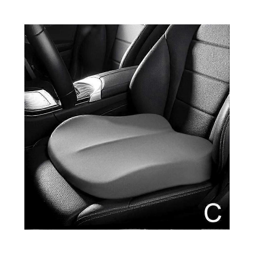 (Gray) Car Main Driver Seat Booster Seat Cushion Memory Foam Seat Booster Cushion