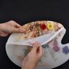 DIY Crystal Epoxy Mold Creative Handmade Mirror Color Palette Drawing Board Silicone Mold Palette Paint