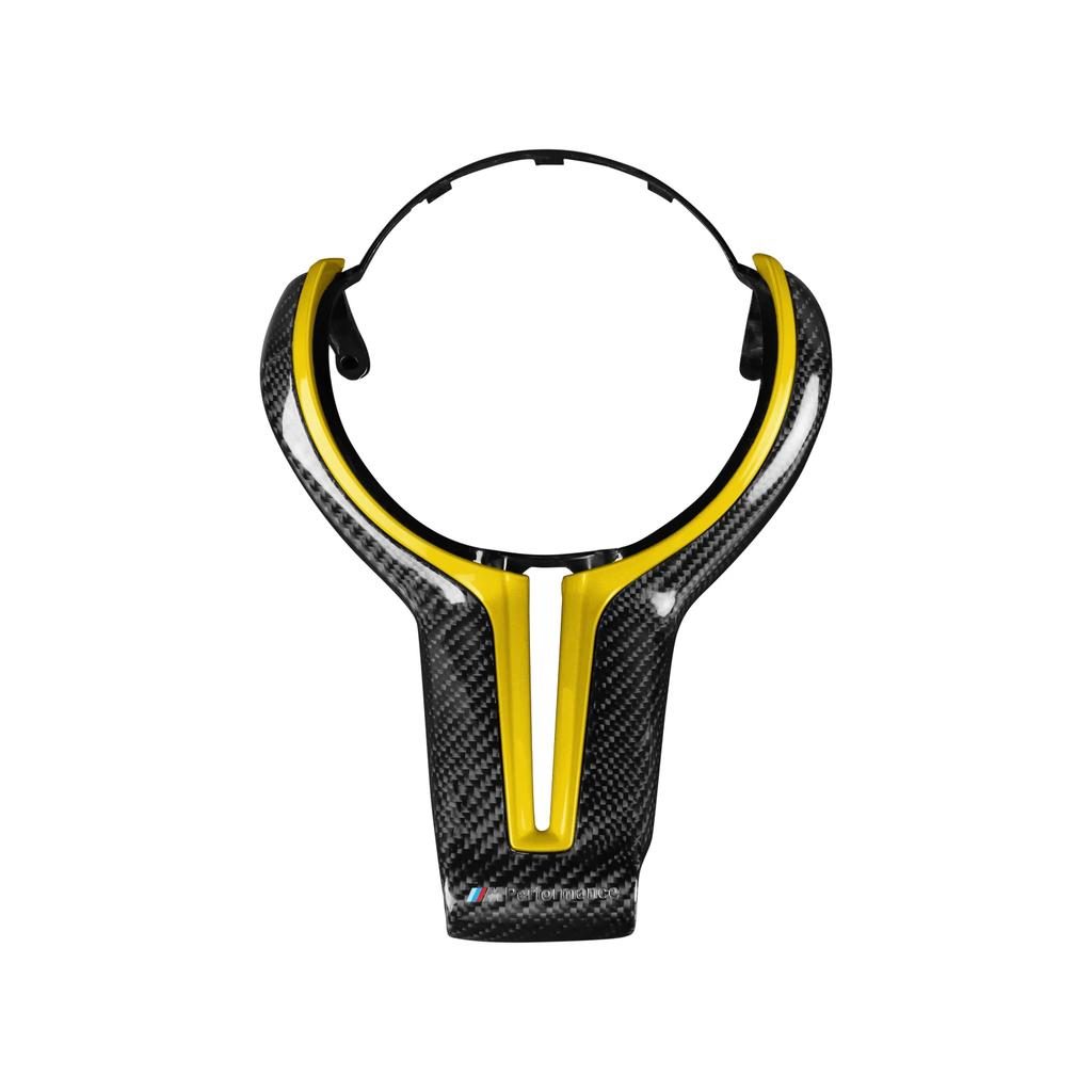 M Power Steering Wheel Covers Car Carbon Fiber M Sport Steering Wheel Trim for BMW M2 F87 M3 F80 M4 F82 M5 F10 M6 F06