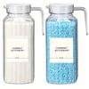 1/2 Pcs Laundry Detergent Dispenser Fabric Softener Dispenser with Labels Measuring Cups Laundry Soap Bleach Container