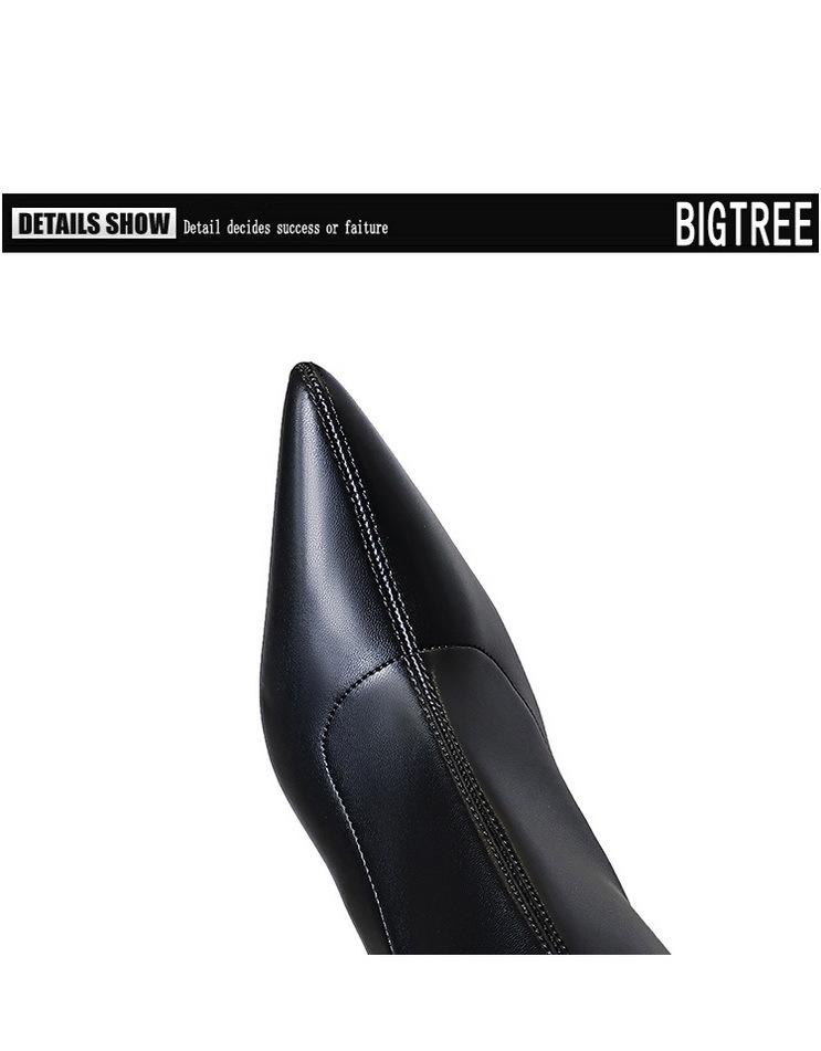 Европейские и американские модные узкие сапоги выше колена на высоком каблуке-шпильке с острым носком