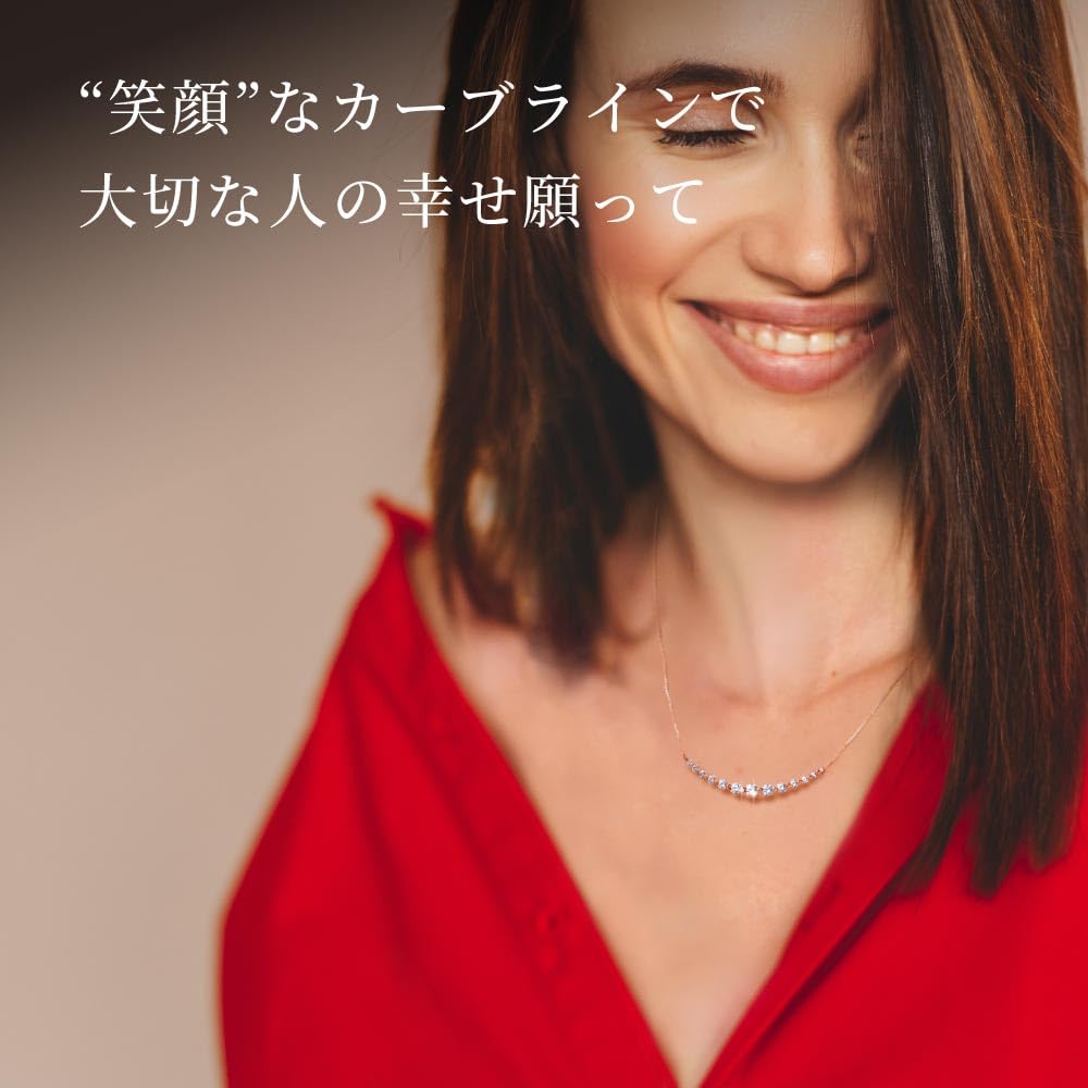 От New Line Ожерелье Женское Улыбка 10K K10 Розовое Золото Бренд Подарок Женщинам [Подарок Йорк]