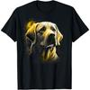 Cute White Labrador Dog On Yellow Labrador Retriever Lover T-Shirt for Men Women Kids