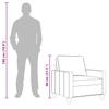 Armchair Light Grey 60 cm Fabric