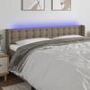 VidaXL LED Headboard Bedroom Furniture Double Bed Accessory Head of Bed Frame Interior Taupe 3123696