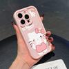 Розовый мультяшный чехол Hello Kitty для iPhone 17 16 Pro Max 17 Air 16e 15 14 13 12 11 Pro Max 14 15 16 Plus INS Силиконовый чехол