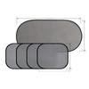 5-Piece Universal Car Mesh Sunshade Set - Heat Insulation Rear & Side Shields