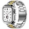 Ремешок из нержавеющей стали для Apple Watch Ultra 49 мм 10 46 мм 42 мм Чехол+ремешок из ТПУ для Iwatch 9 8 7 6 5 4 45 мм 44 мм 41 мм 40 мм Браслет
