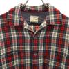 McGregor 60-е годы Сделано в США шерсть винтажная рубашка с открытым воротником в клетку с длинным рукавом с открытым воротником мужская б/у