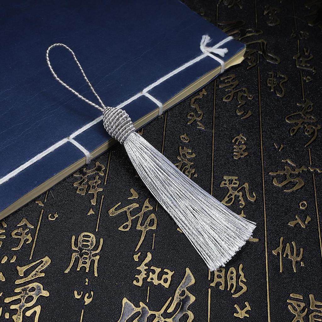 10Pcs Polyester Silk Tassel Fringe Trim 15cm Long Cotton Tassel For Wedding Home Decoration