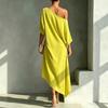 Элегантное Минималистичное Женское Платье Без Рукавов из Хлопка и Льна - Стиль 2026