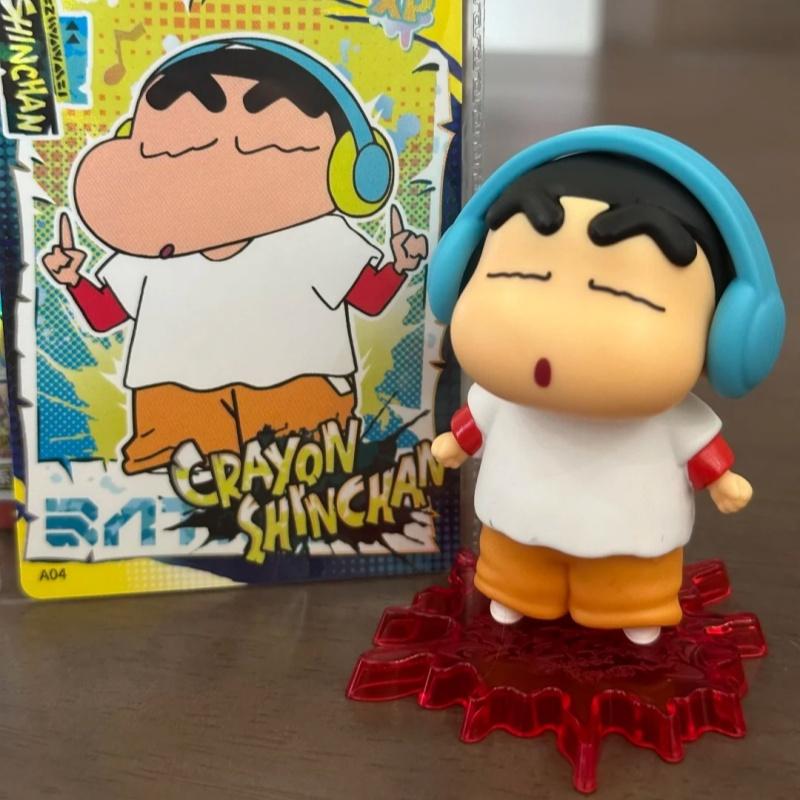 Crayon ShinChan  Cartoon Anime Crayon Shin Chan Vinyl Rubber Doll Toy Key Chain Birthday Toy Gifts