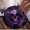 Skull Gothic  Circular Rug Office Decorative Carpet For Living Room Bedroom Door Mat Floor Rug Computer Chair Area Rug Viking Theme Decor