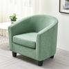 Nordic Tub Club Chair Cover Stretch Jacquard Armchair Slipcover for Living Room Elastic Accent Cover Home Bar Counter Hotel