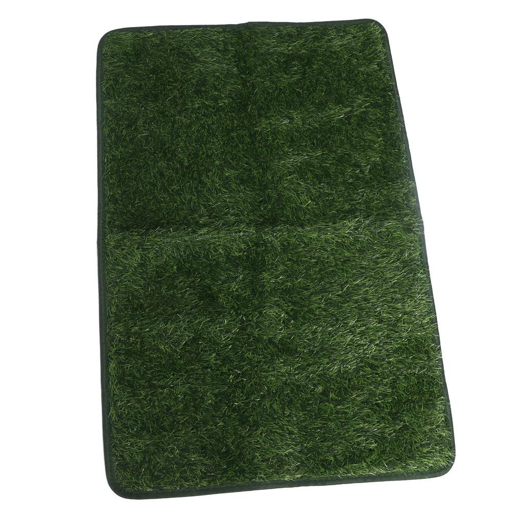 Dog Toilet Tray Waterproof Reusable Easy Cleaning Portable Dog Litter Tray with Artificial Grass