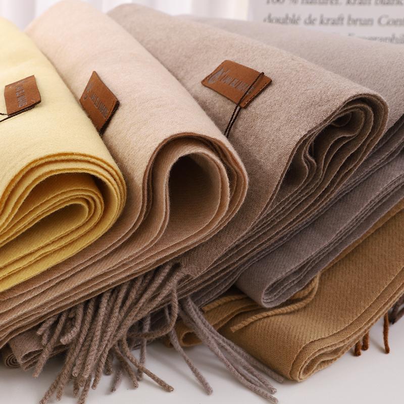 Winter Scarf For Women Long Warm Cashmere Scarves Hijab Solid Lady Shawl Wrap Female Pashmina Bandana Head Scarfs Echarpe