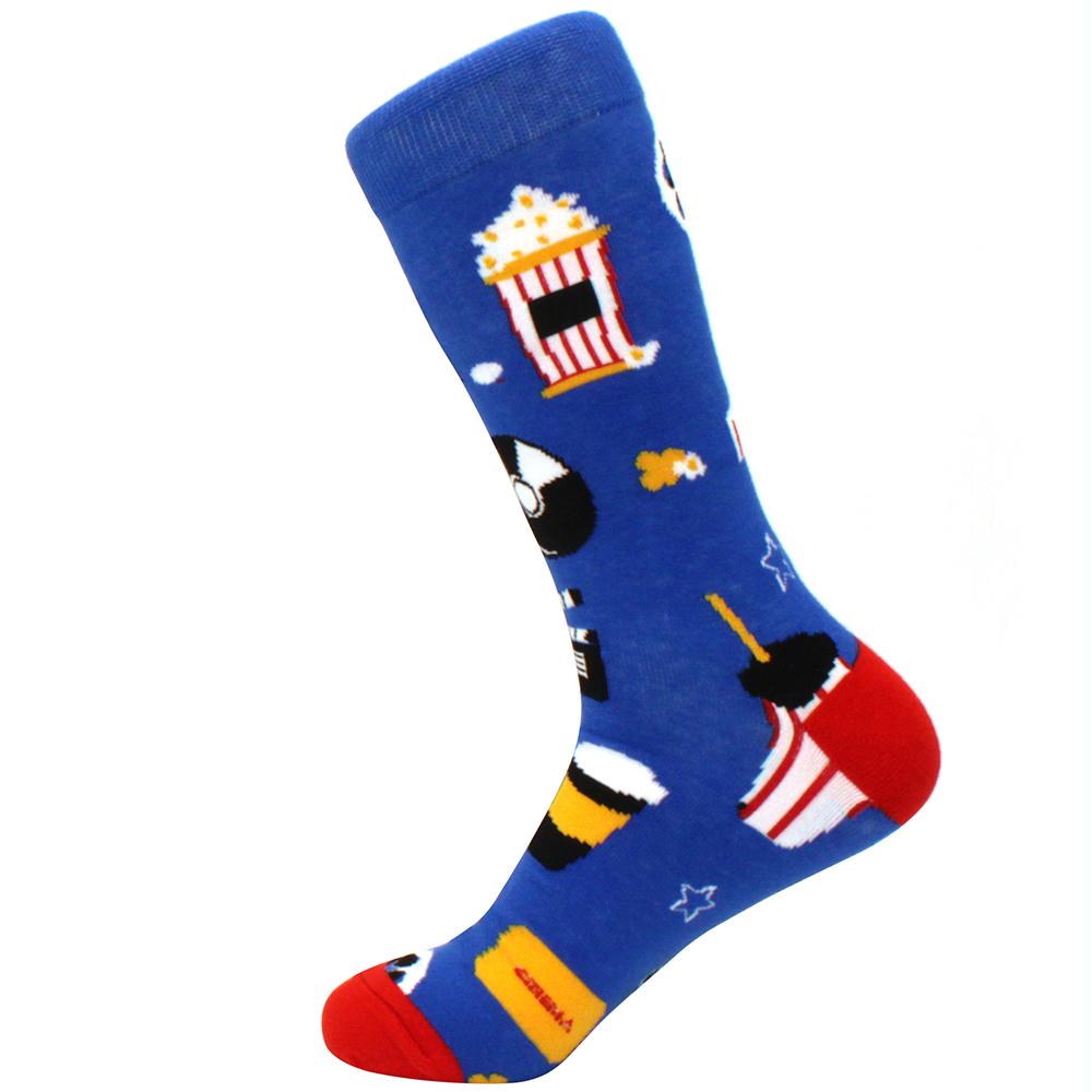 Яркие мужские зимние носки гребенной хлопок мягкие теплые смешные счастливые мужские женские длинные носки Calcetines de hombre деловые