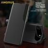 AMORUS For iPhone 17 Air Case Folio Flip Stand PU Leather Phone Cover