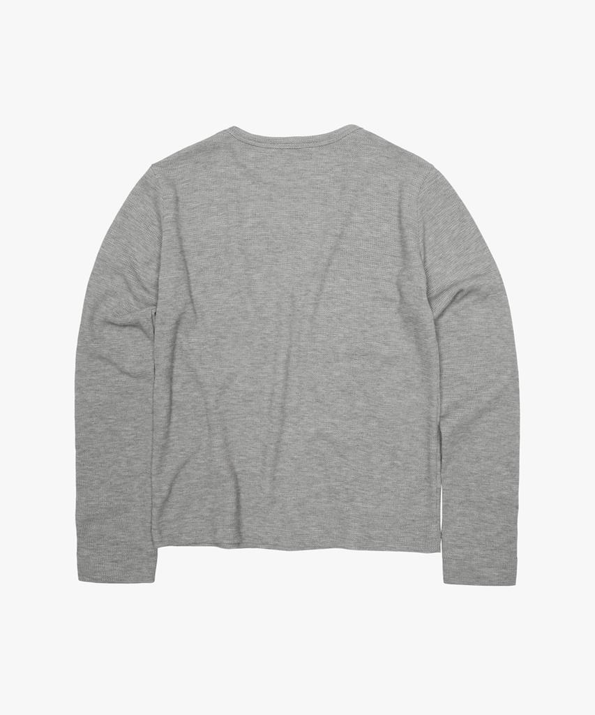 38COMEONCOMMON Waffle Regular Long Sleeve (Melange Gray)