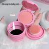 GEGE BEAR Air Cushion Blusher Powder, Cute Kitten Pink Cheek, with Mini Mirror Matte Waterproof Blush