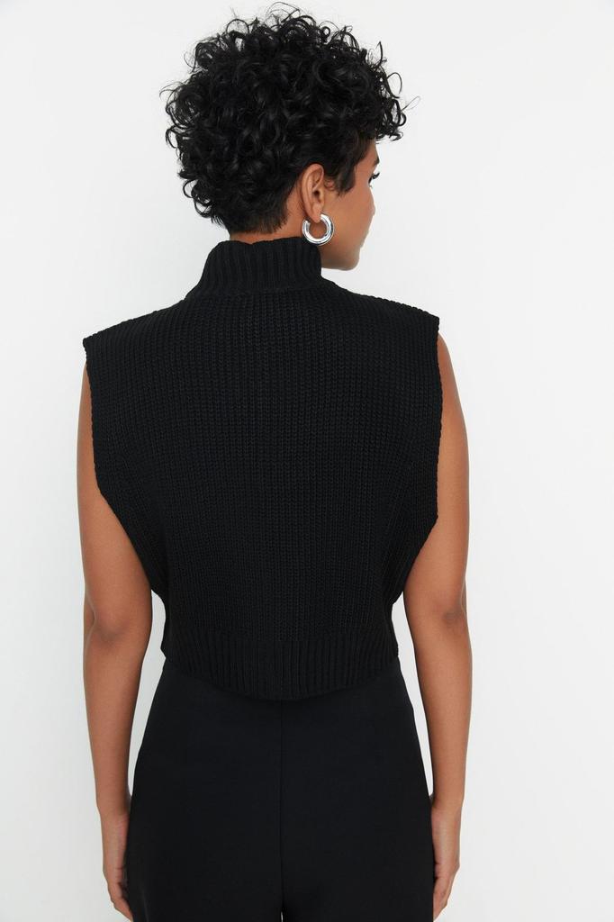 Женский модный стильный свитер, укороченный базовый трикотаж на молнии, жилет