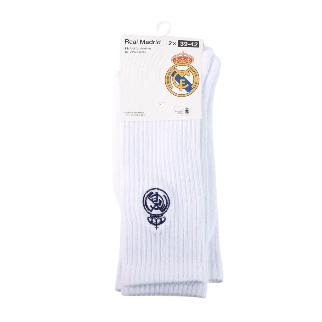 Real Madryt skarpetki wysokie 2-pack 2900003433 biały 39/42