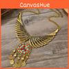 Inspired Vintage Ethnic Coin And Tassel Necklace With Wing Design For Daily