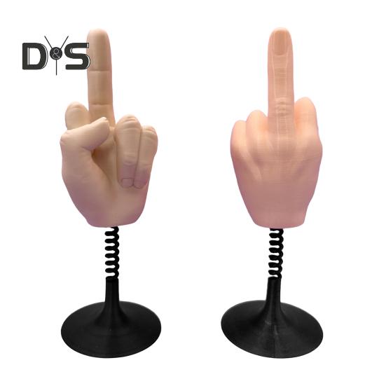 Эластичная настольная игрушка для среднего пальца, снятие стресса, забавный 3D-украшение для пальцев, веселый розыгрыш, подарок для офиса, дома и стола