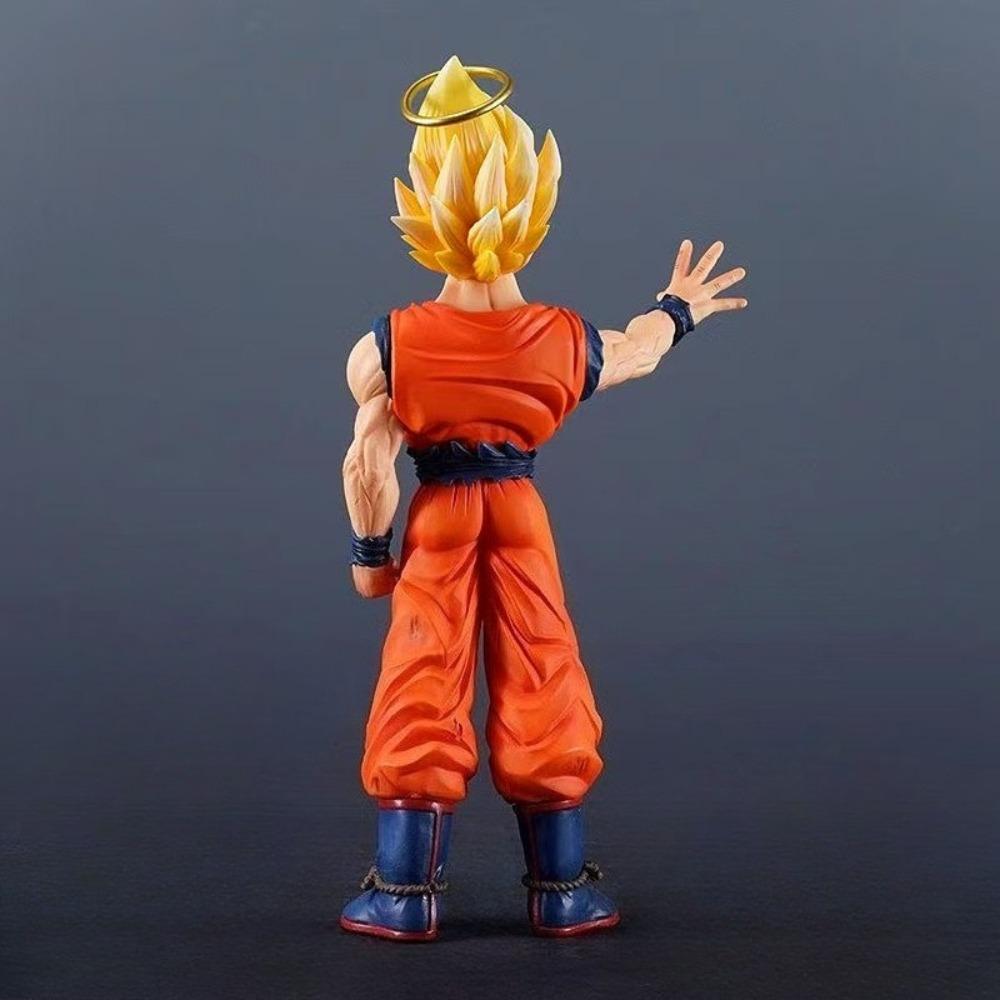 24,5 см/9,65 дюйма Аниме Фигурка Dragon Ball Супер Сайян Гоку Фигурки Действия ПВХ Статуя Настольное Украшение Коллекционная Модель Игрушки Подарки 2 Круглые Сенсорные