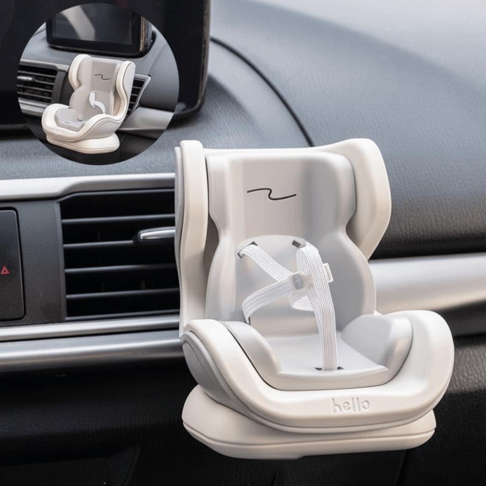 Plush Material Car Doll Safety Seat Mini Size Mini Plush Safety Seat Creative Play