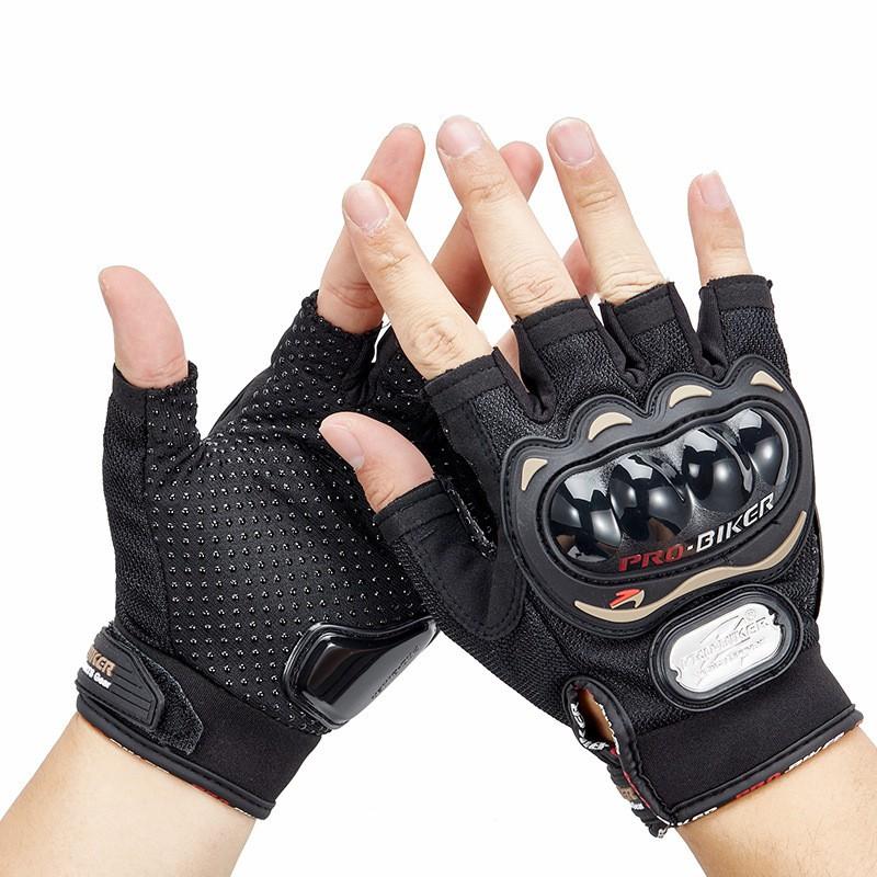 PRO-BIKER MCS-04C Сетчатые мотоперчатки с открытыми пальцами Защитное снаряжение для взрослых Унисекс Защитные для велоспорта