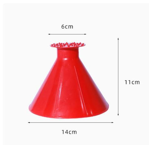 Car Windshield Ice Scraper and Snow Shovel - Multifunctional Lightweight -Shaped Snow Removal Tool for Winter