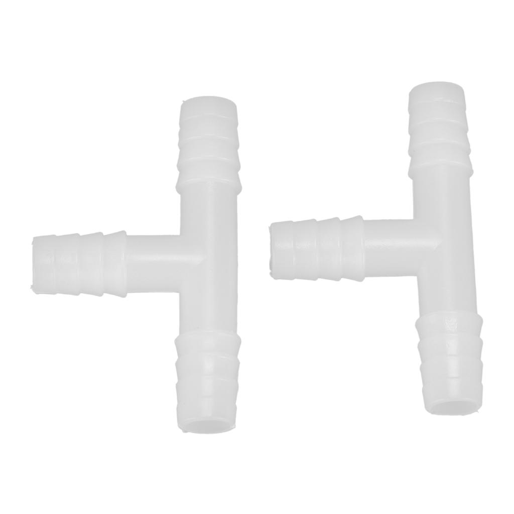 10mm Aquarium Airline Tubing Connectors Transparent Plastic Fish Tank Water Pipe Joint for Gardens