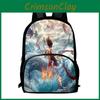 Durable Nezha Backpack Oxford Bookbag For School Use Large Capacity Bag Gift