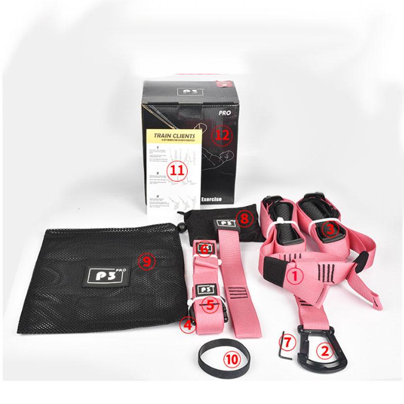 Тренажерная петля для подвесного тренинга Фитнес Сила Мощность Подвесной тренер Регулируемый Фит Йога-ремень Настенное крепление Профессиональный ТРХ Натяжитель