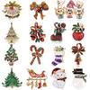 Christmas Tree Christmas Gift Festival Snowman Brooches Brooch Pins Jewelry Fashion Accessories