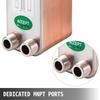 Heat Exchanger Brazed Plate Heat Exchanger 40 Plate Heat Exchanger For Heating