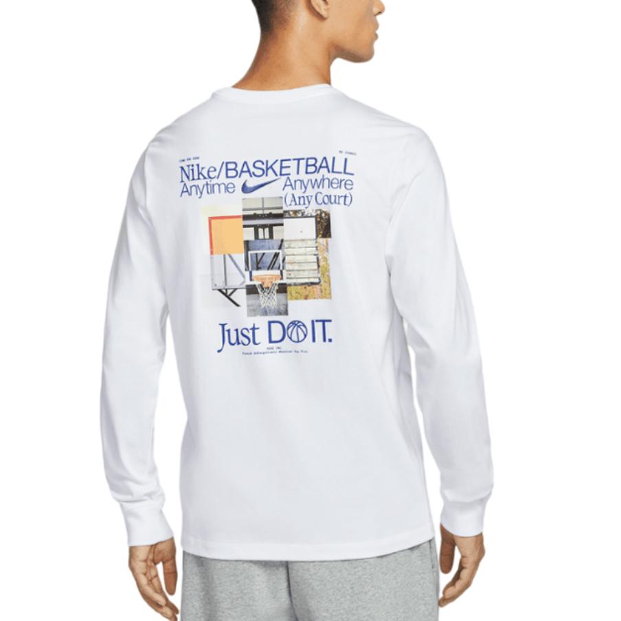 Nike T Shirts Men's White Crew Neck Moderate HV1771-100