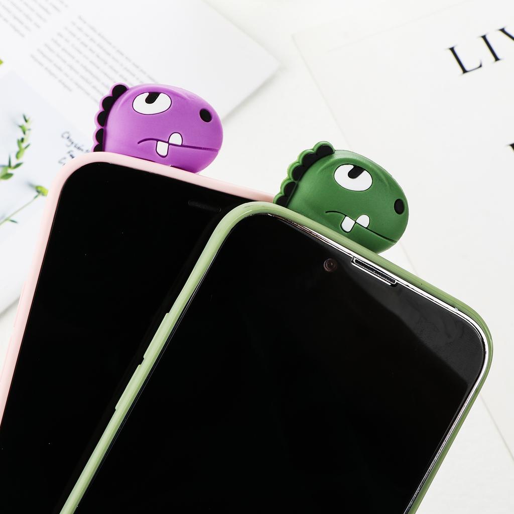 For Samsung Galaxy S10e S20 S21 FE S22 Ultra S8 S9 S10 Plus Note 8 9 10 Lite 20 M31 M32 M52 3D Cartoon Dinosaur Couple Soft Case