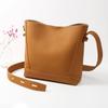Women's Bucket Bag Women's Premium Sense Niche Design Genuine Leather Large Capacity Commuter Shoulder Crossbody Bag