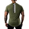 Мужская модная повседневная летняя дышащая хлопковая футболка с принтом для тренажерного зала, спорта, фитнеса, бодибилдинга, M-2XL