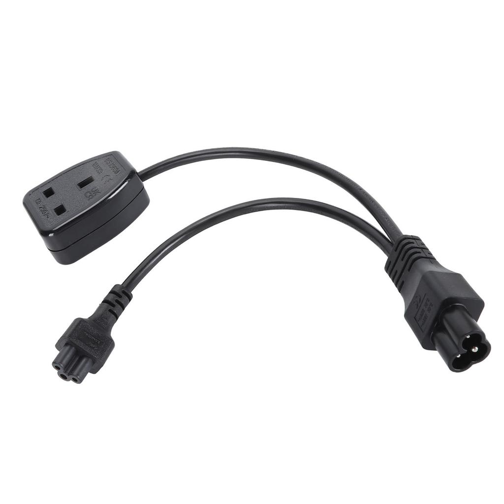 Power Plug Cable 30cm Y Shape IEC320 C6 Male To C5+  Female Replacement Power Cord Cable