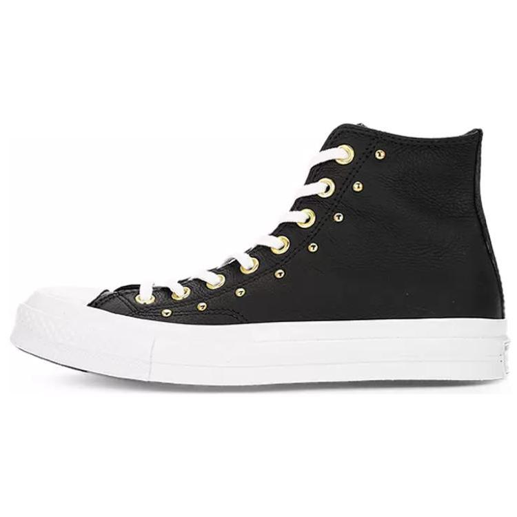 Converse Chuck 70 Star Круглый Носок Удобные Универсальные Высокие Кеды из Канваса Унисекс Черные A06809C