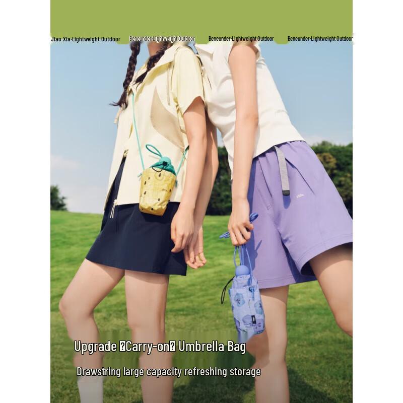 Beneunder Capsule 5-Fold Automatic UV Protection Sun & Rain Umbrella