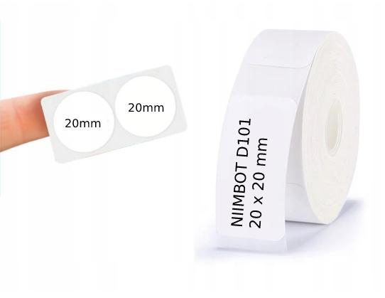 Niimbot Labels Stickers Round 20*20Mm 290Pcs