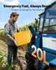 VEVOR Metal Fuel Container, 20 L, Fuel Jerry Can with Spout and Comfort Handle, 6 L/min Max Flow Rate