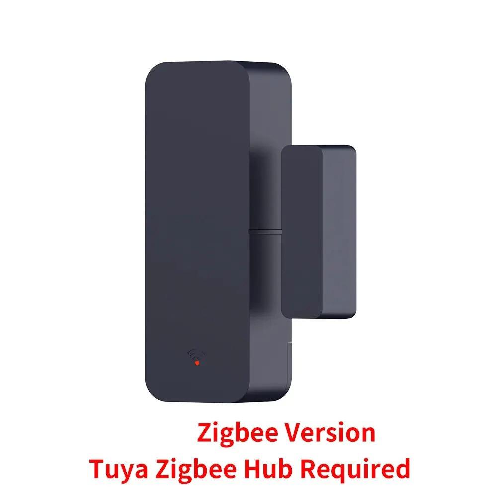 Zigbee Wifi Датчик открытия двери/окна Сигнализация взлома Магнитный Умный дом Совместим с Alexa Google Home Tuya
